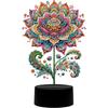 Blumen Tier Diamantmalerei Nachtlicht Acryl DIY Diamantmalerei Tischlampe für Schlafzimmer Wohnzimmer Heimbüro