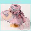 Floral Sun Hat For Women With Large Brim Foldable Uv Protection For Spring Summer Outdoor Wear