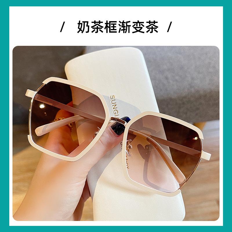 2026 Women S Sunglasses, Metal Large Frame Glasses, Gradient Color, Unique Fashion Sunglasses Style 1