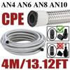 4M 13FT 4AN 6AN 8AN 10AN Car Racing Fuel Hose Oil Gas Line Stainless Steel Braided Brake Hose CPE Rubber Pipe Engine Cooler Tube