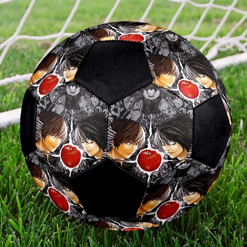 Death Note Indoor Soccer Ball Colorful All Ages Size 5 Machine Stitched PVC Competition Ready Durable High-Bounce