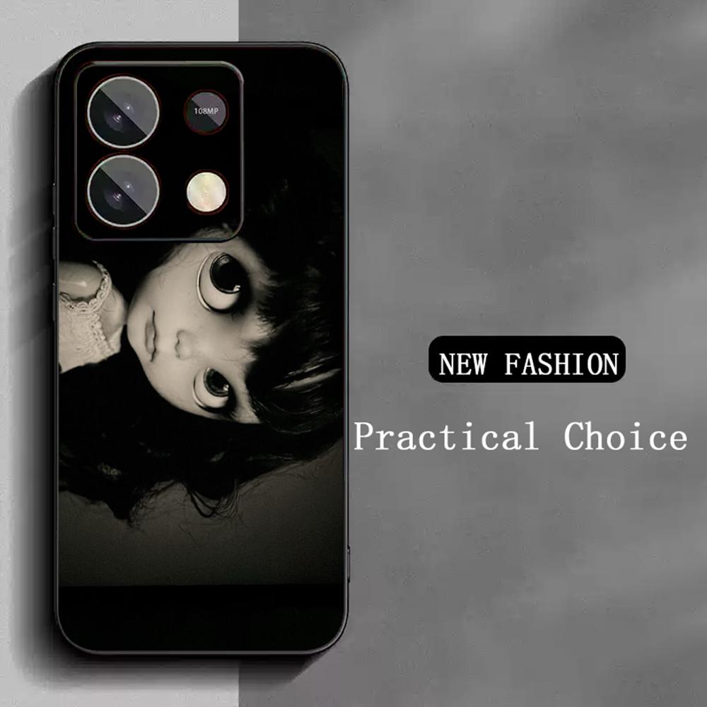 Blythe Cute doll fashion pattern design Phone Case For Redmi Note 14 13 12 11 Pro Plus S 5G 14C A3 Soft Black Phone Cover