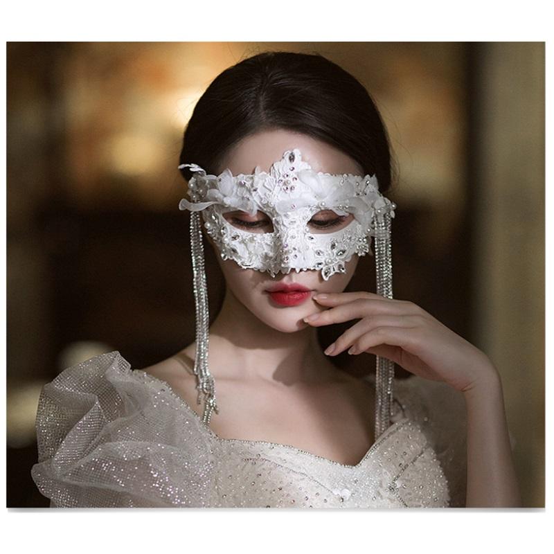 Elegantă și nobilă pentru petrecere mascarată pe jumătate de mască de decorare
