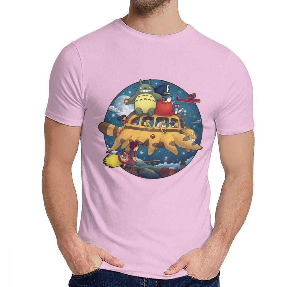 Boy Tee Shirt Hayao Miyazaki Spirited Away My Neighbor Totoro Bus Great Casual Man S O