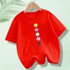 New Summer Kids Clothes Funny Astronaut Print Cartoon T Shirt Streetwear Cotton Tops Children Boys Clothes Short Sleeve Tees