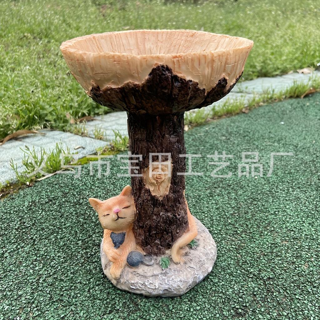 European Garden Garden Outdoor Bird Feeder Ornament Bird Feeder Gardening Resin Crafts