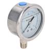 Pressure Gauge Stainless Steel Vibration Resistant Oil Manometer 1 4in NPT Bottom Connection 0 4Mpa
