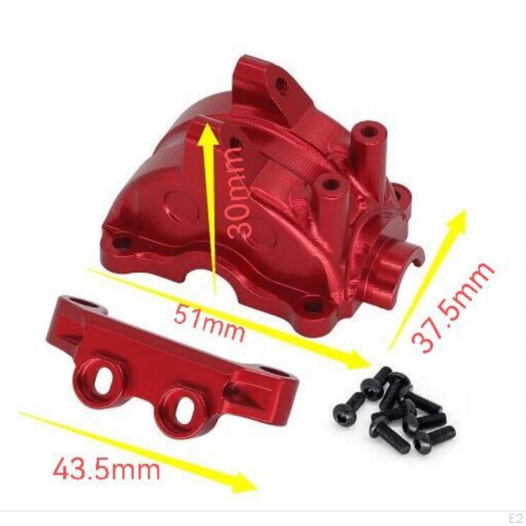 1:10 skala RC Auto Metall Getriebe Vorne Getriebe Fall Abdeckung Upgrade Kit Differential für TT02