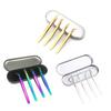 4PCS Lash Tweezers Set False Eyelash Extension Clip Pliers Eyebrow Tweezers For Hair Nail Art Soldering Makeup Tools