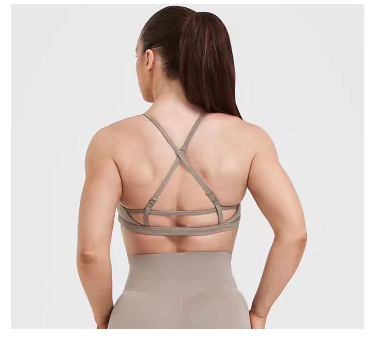 Women's High-Impact Sports Bra: Adjustable, Shockproof, and Stylish for Yoga & Running