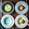 Lehký Luxusní Kreativní keramický talíř Luxusní restaurace Talíř na těstoviny Chutné pokrmy pro domácnost Jídelní talíře Jedinečné nádobí