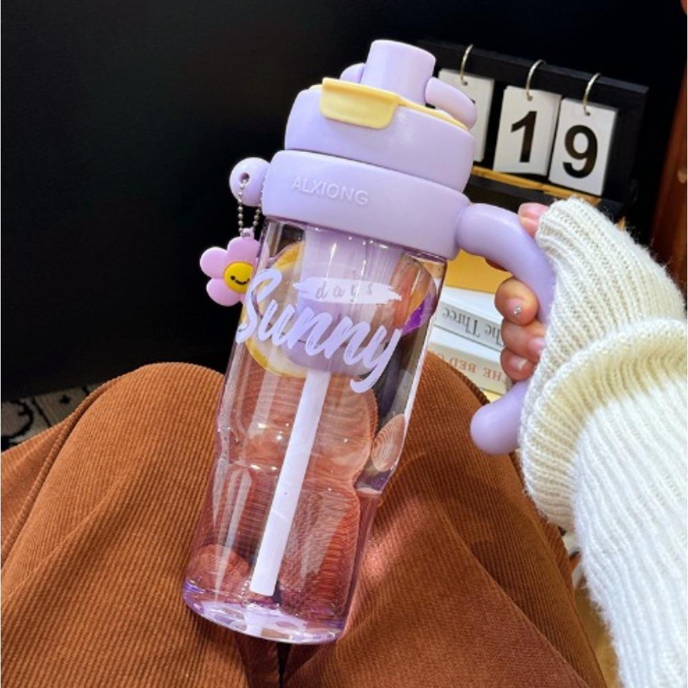 High value tea separation tea cup large capacity plastic cup with handle cute creative portable sports kettle