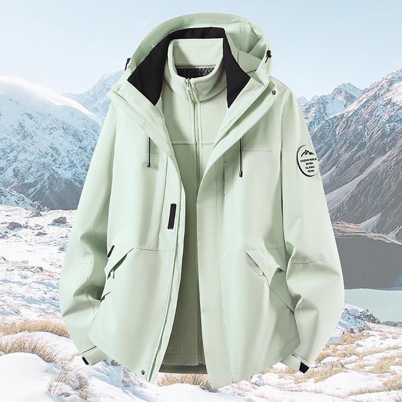Wysokiej jakości wiatroszczelny, wodoodporny zestaw kurtek szturmowych 3 w 1 dla par