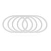 10Pcs Plastic Ring Hoops 20Cm White for DIY Dreamcatcher Kit Craft Projects Mandala Wall Hanging Decor Supplies