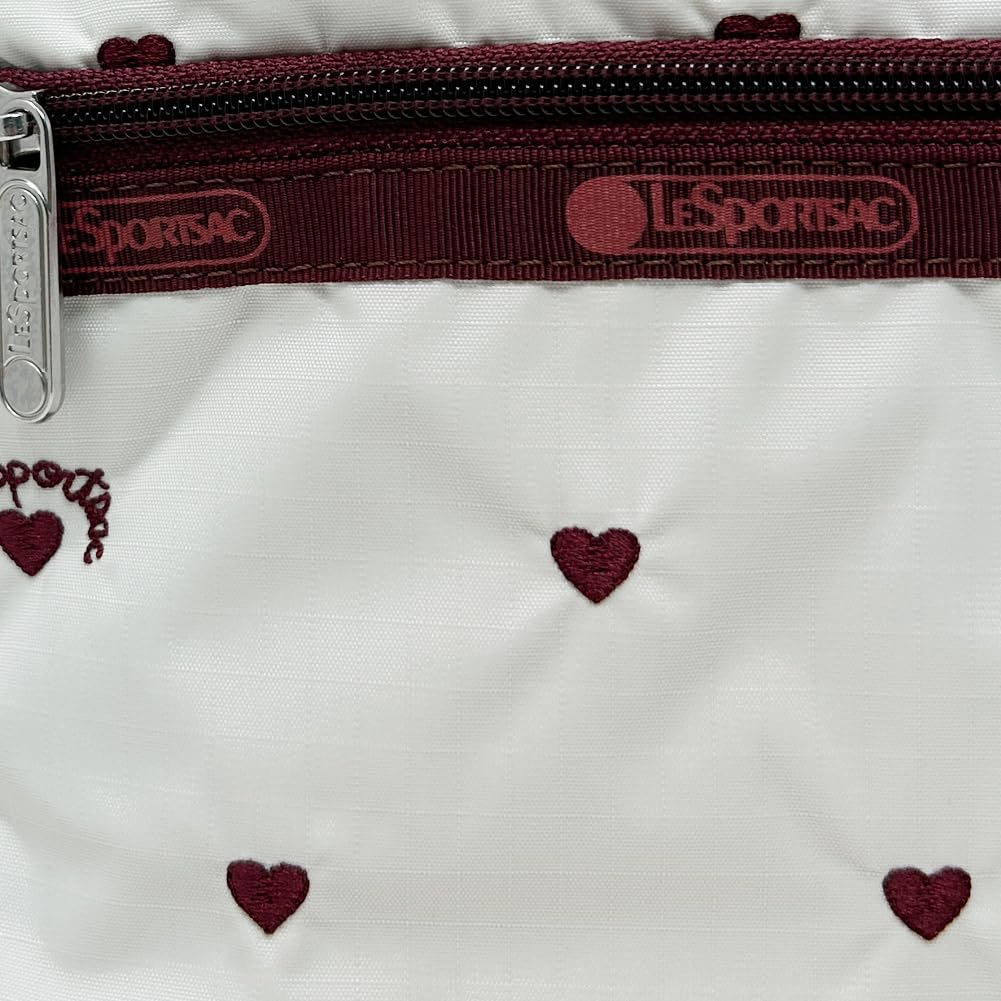 LeSportsac Pouch for Cosmetic Clutch 7105 HEART [LeSportsac] Women, (BERRY EMB) [Used]