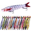 18g Multi Jointed Swimbaits 13.4cm Fishing Lure 8 Segment Artificial Hard Bait Bionic Swimming Lures with Hook for Bass