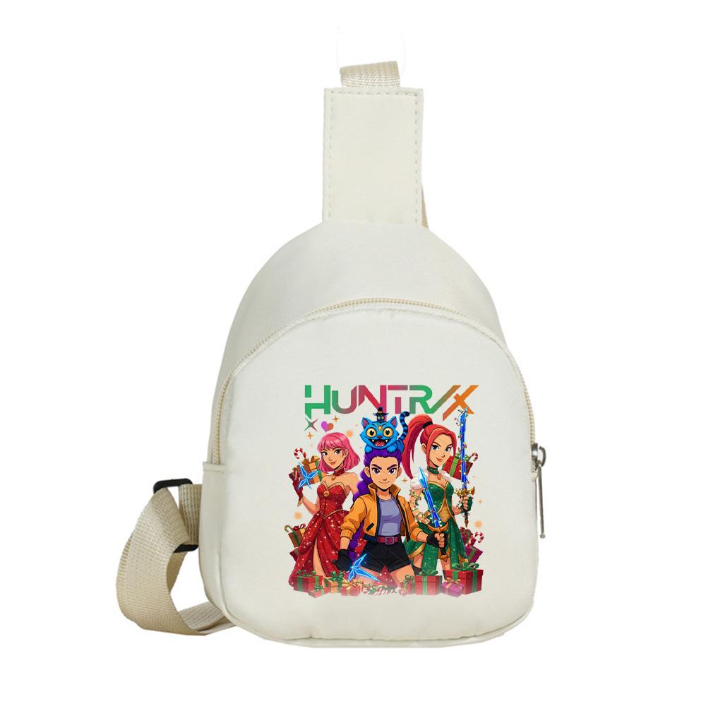 K-Pop Dämonenjäger Bedruckte Kawaii Brusttasche für Jungen Mädchen Umhängetasche Student Tragbar Crossbody-Tasche Brusttasche Weihnachten Kindergeschenk