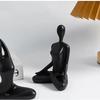 Set of 3 Meditation Yoga Statues, Resin Zen Yoga Figurines for Bookself, Home Decor, Gifts
