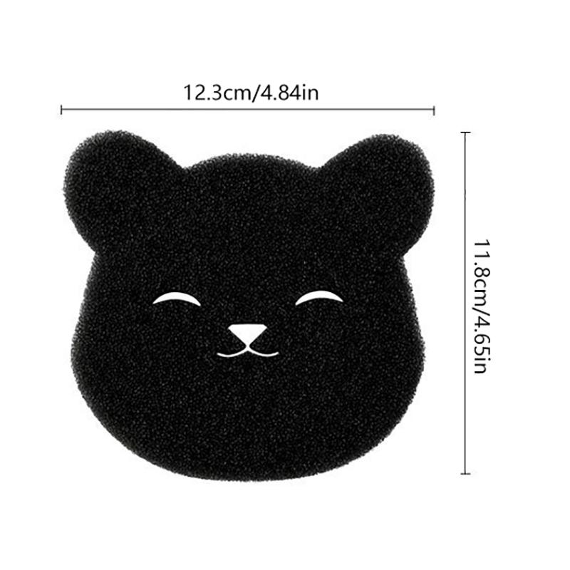 2 Stück Tierhaarentferner Bärenform Wäscheball Waschmaschine Fussel Fänger Wiederverwendbare Kleidung Sofa Katze Hundehaare Reinigungsschwamm
