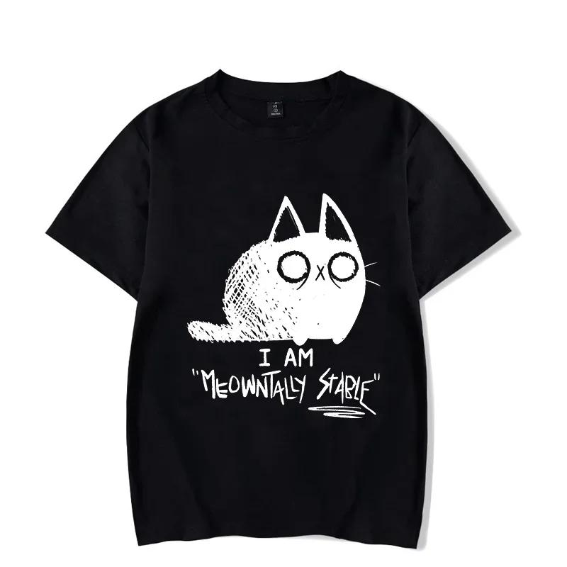 Brand Men's T-shirt Fuuny Cat Printed Graphic T Shirts Oversized T Shirts for Women Men Casual Funny Tshirt Male Tee Shirts