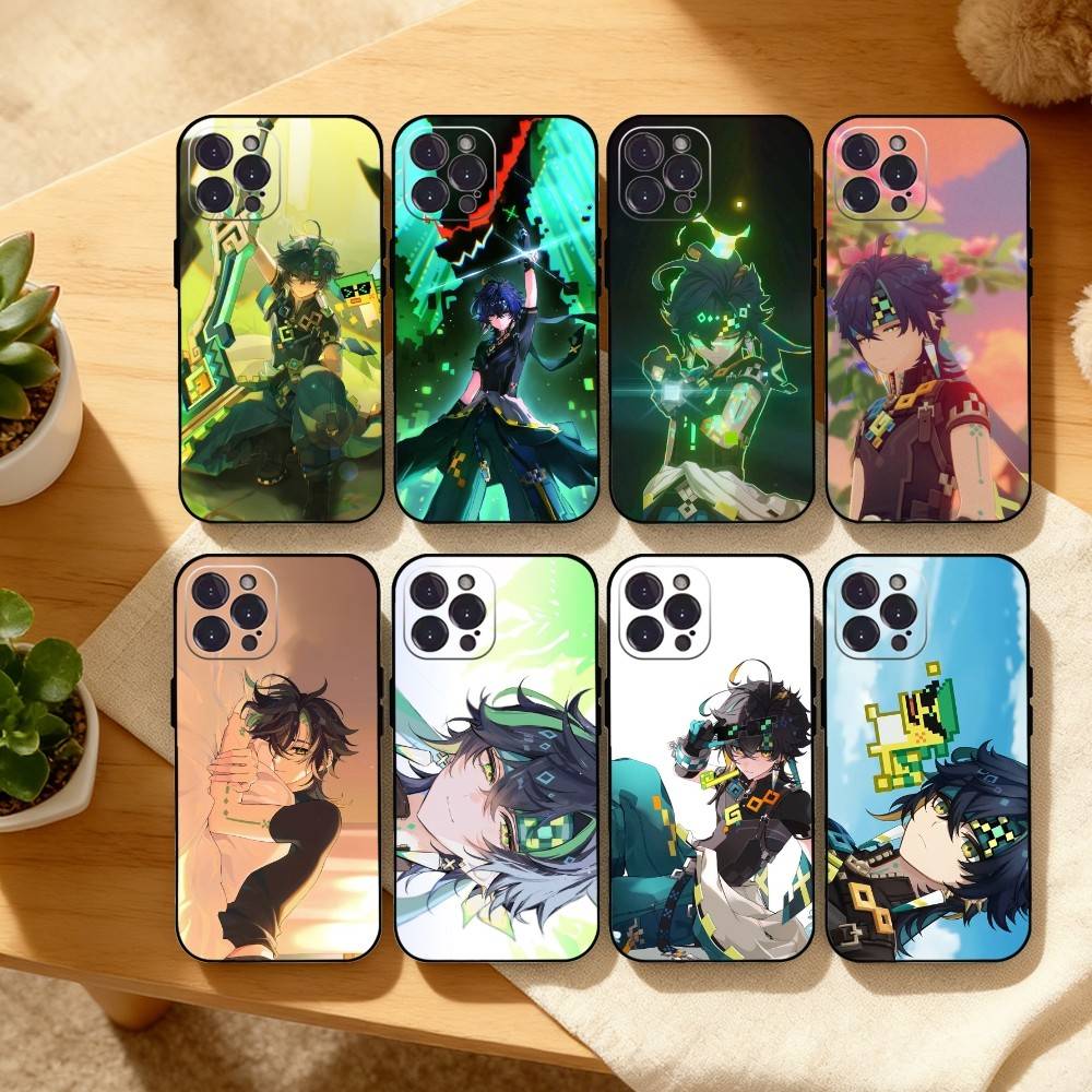 Ginichi - Genshin Impact - Dragon Hunter Phone Case For iPhone17,16,15,14,13,12,Plus,Pro Max, 5G Others Soft Black Cover