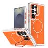 Applicable To Samsung S26 Ultra Magnetic Mobile Phone Case S26 Plus Bright Color Two-Color Lens Holder S26 Anti-drop Case