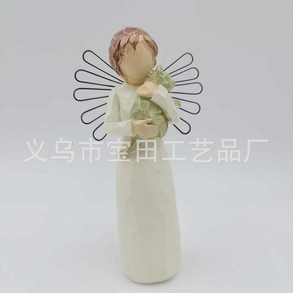 Gifts for dog lovers, angel dog hug sculpture ornament home decoration tabletop ornament garden decoration