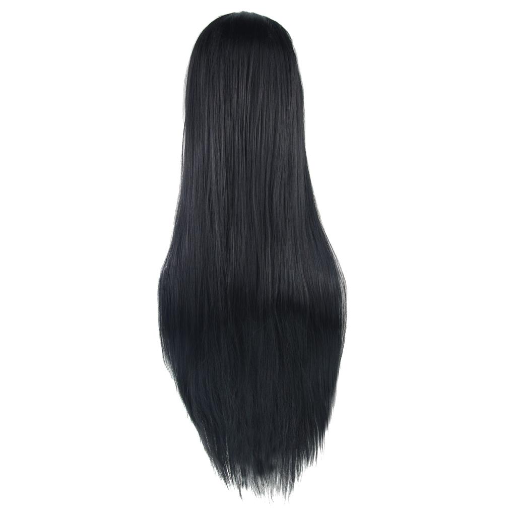 Synthetic Black Wig Cosplay Wigs Straight Long Wig Hinata Hyuga Cosplay Hair Enma Ai Costume Wig