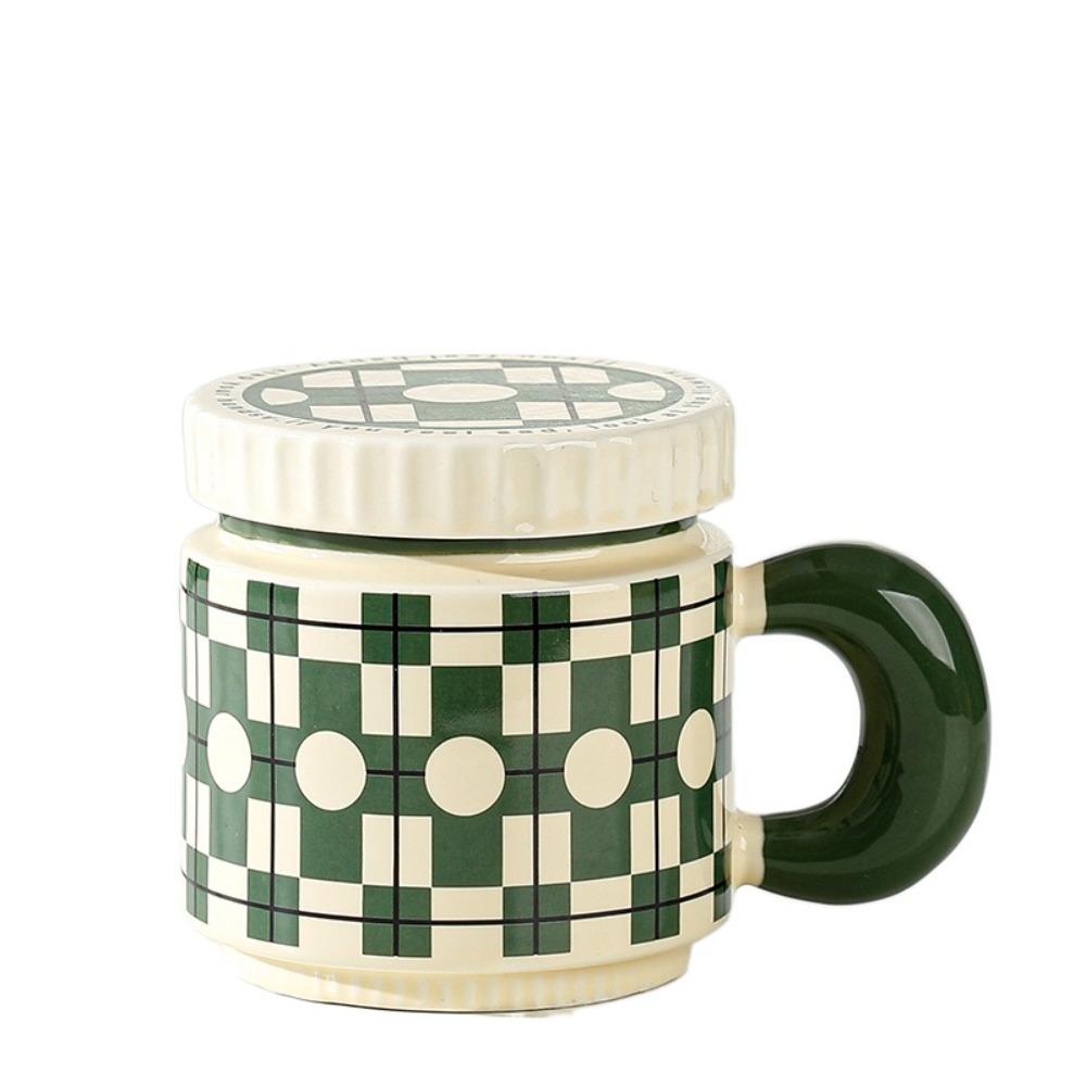 China-Chic Flowers Ceramic Mug Large Capacity Milk Cup Creative Couple Cups  Home