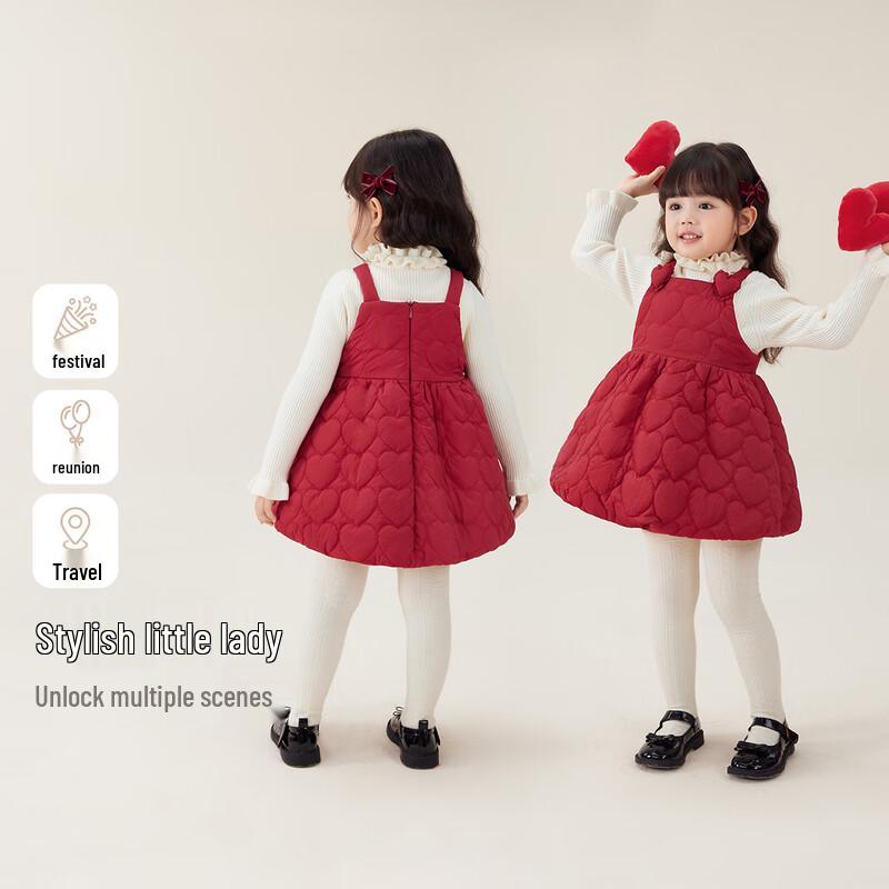 JELLYBABY Girls' Sweet Bow Princess Dress
