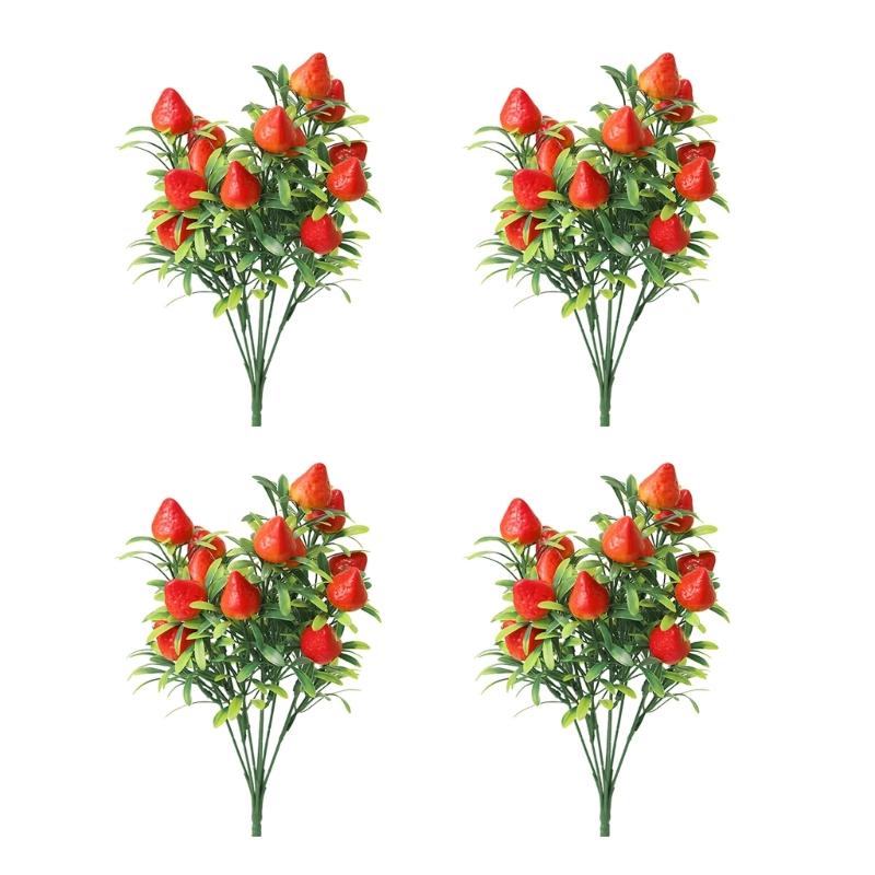 Realistic Plastic Foam Fruit Bouquets Indoor Decoration Flower Arrangement Centerpiece For Table Shelf Display