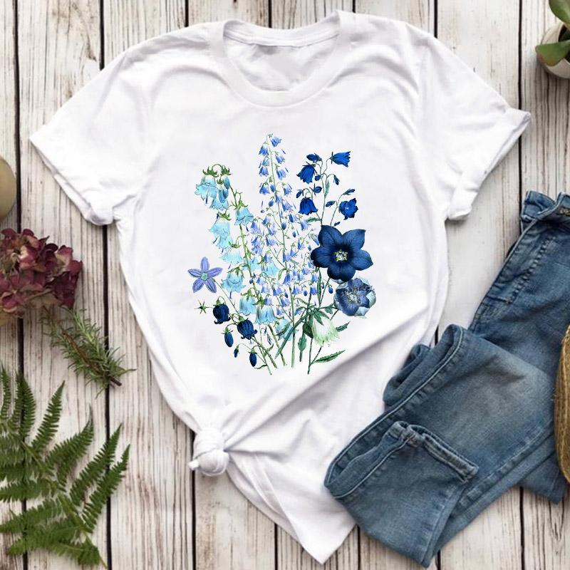T-Shirt For Women Harajuku T-Shirts Cartoon Graphic Tshirt 90S Girl Fashion Top Female Casual Tees Short Sleeve T-Shirt Femme