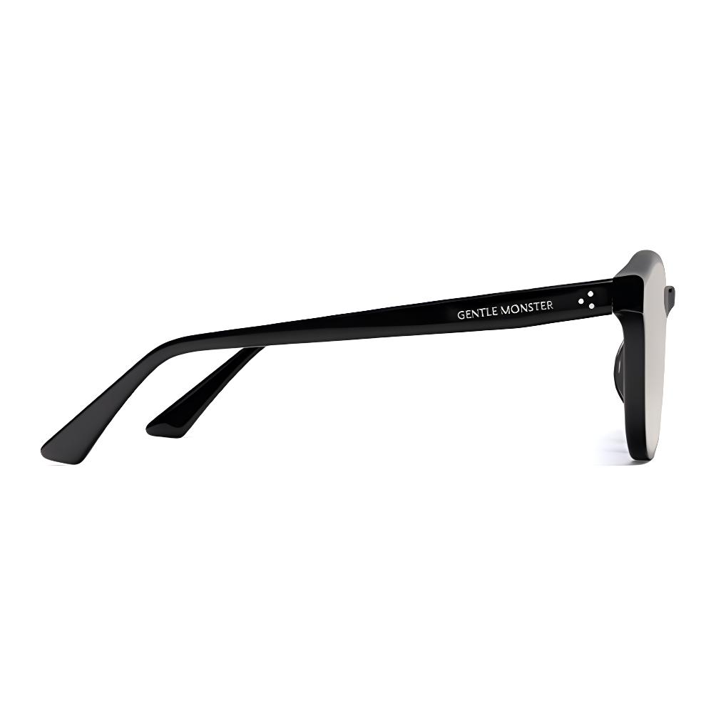Gentle Monster Logo Engraved Irregular Frame Sunglasses Unisex Sunglasses Black JADE-01(BR)