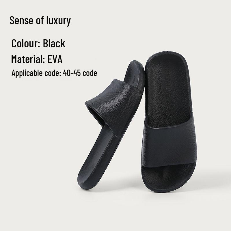 Unisex EVA Leather Texture Cloud Slippers: Odorless, Anti-Slip Indoor Footwear for Summer.