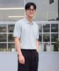 Basic House Uni Semi-Overfit Pique Polo Shirt Light Blue Lyts3104