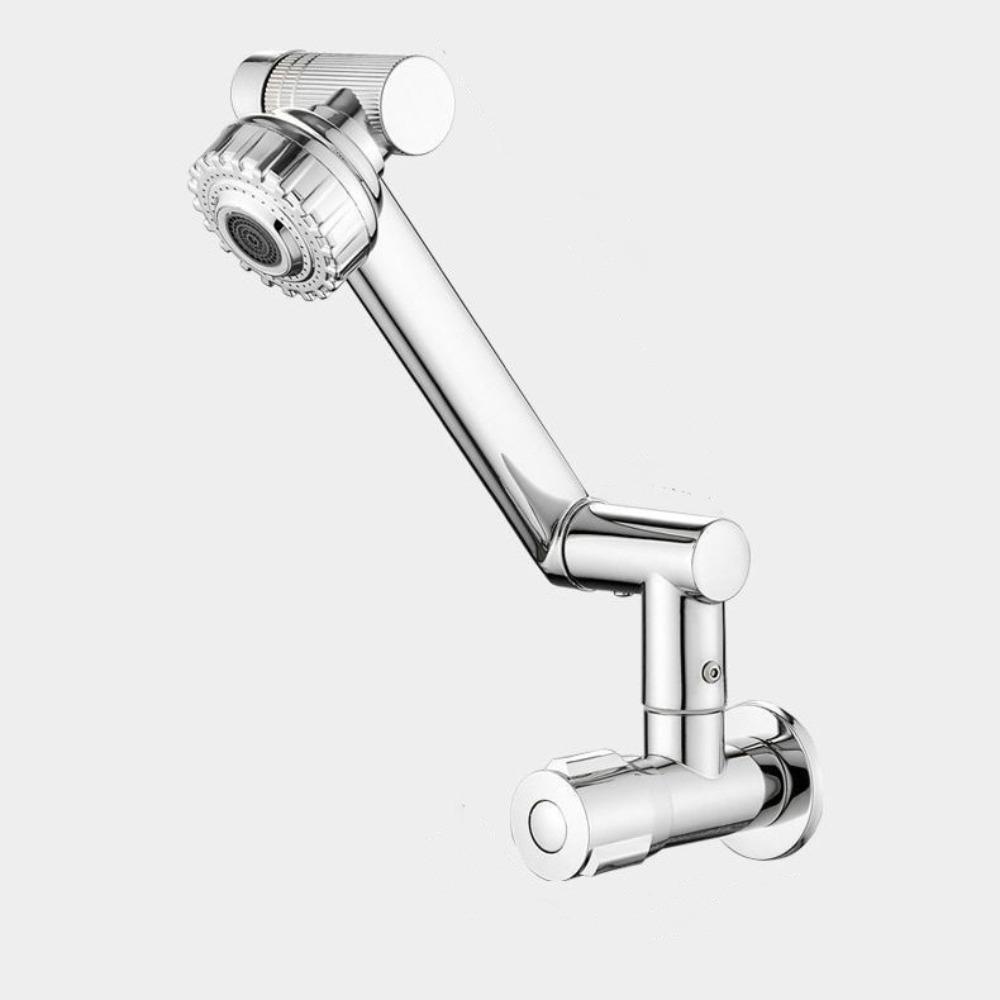 Stainless Steel Wall Mounted Faucet 360° Rotation Single Cold Water Tap  Sink Mounting