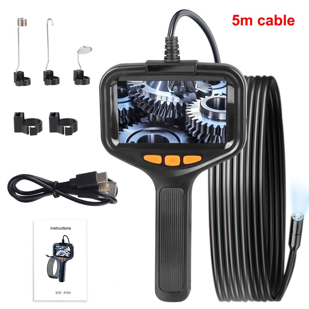 8mm Camera P200 Universal Car Endoscope 2m/5m Cable 1920*1080P HD 4.3inch IPS Screen Car Diagnostic Tools IP67 Waterproof