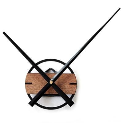 3D-Aufkleber, stille große Wanduhr, modernes Design, großer Zeiger, klassische DIY-Uhren, Holzwanduhr für Schlafzimmer, Heimdekoration