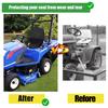 Xiaobudian Lawn Mower Seat Cover with Mesh Pocket, Waterproof Tractor Protector, Heavy Duty Riding Protective