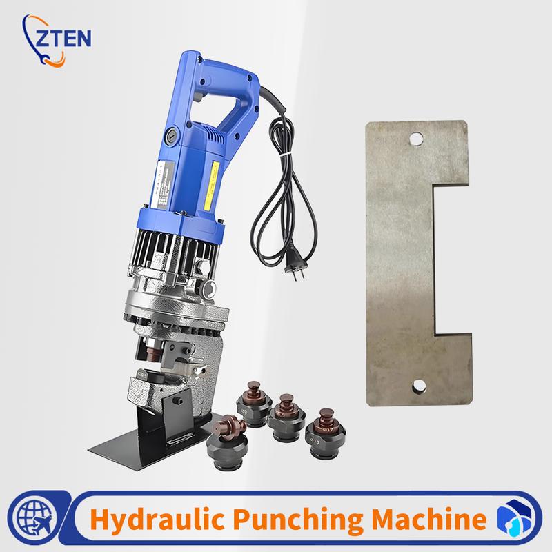 Mhp-20 Electric Hydraulic Punching Machine 1200W Throat Depth 50mm Punching Machine Angle Iron Channel Steel Punching Machine