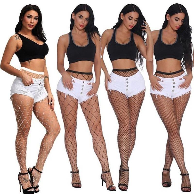 1/3 Pairs of Women Fishnet Stockings Super Stretchy High Waist Leggings Tights Black Net Pantyhose Large Medium Small Mesh Stockings