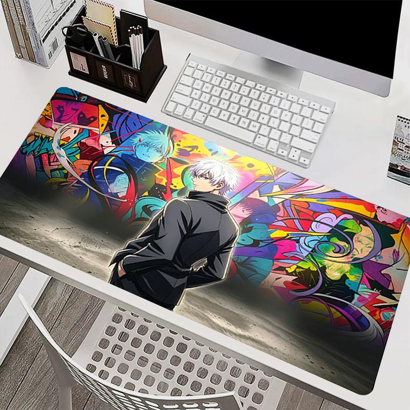 Oversized Mouse Pad Gamer Extended Desk Mat Notbook Keyboard Pad Colorful Gaming Accessories JJujutsu Kaisen Anime Mousepads