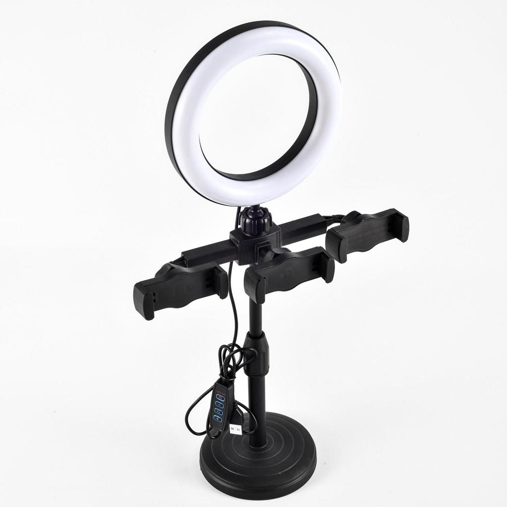 2025 Multi-Camera Pro Live Stream Tripod with Fill Light & Phone Holder