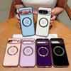 Luxury INS Plating Glossy Love Heart Pattern Soft Case For Google Pixel 10 9 Pro XL 8 A Pro Magnetic Charge Anti-drop Back Cover