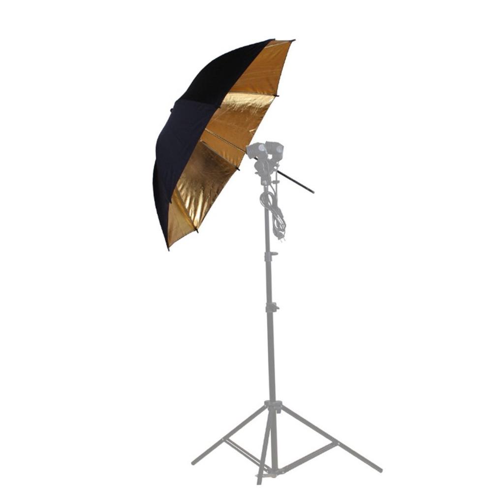 Rmay Reflective Umbrella with Black and Golden Cover Photography