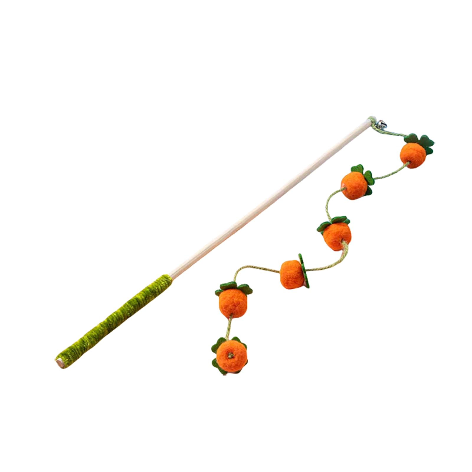 

Wand Toy With Bell: Floral Teaser For Cats & Kittens оранжевый