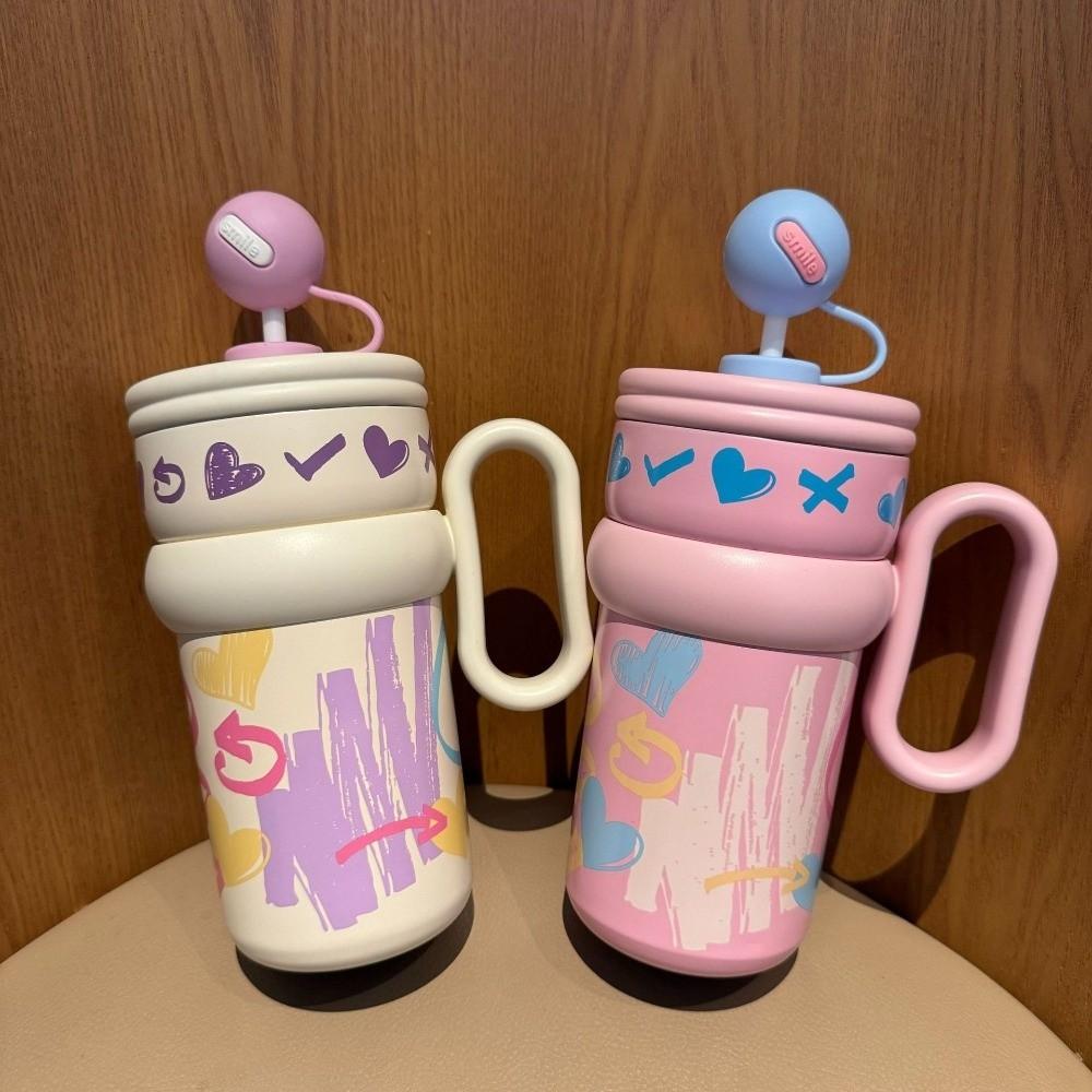 Cute Thermos Bottle 540ML Thermos Cup Portable Thermal Water Bottle  Office