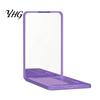 Foldable Mirror with Detachable Comb Portable Folding Makeup Comb, Compact Travel Cosmetic Mirror, Pocket Size & Hair Detangling for Women Girls
