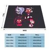Loona Collage Helluva Boss Anime Blankets Soft Warm Flannel Throw Blanket Cover for Bed Living Room Picnic Travel Home Sofa