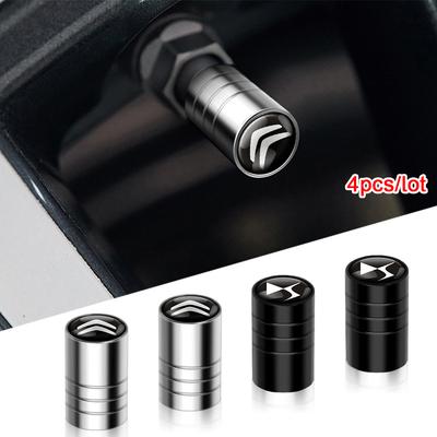 4PCS Car Styling 3D Metal Wheel Tire Valve Stem Caps Accessories For C3 C4 Grand Picasso C4L C5 C-ELYSEE Berlingo DS4 C1